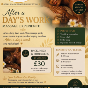 After a Day's Work Targeted Massage