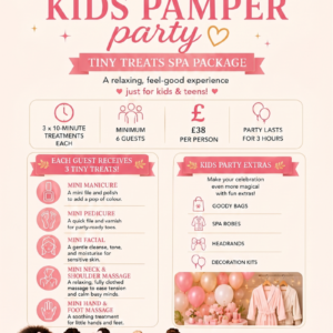 Kids Pamper Party — Tiny Treats Spa Package