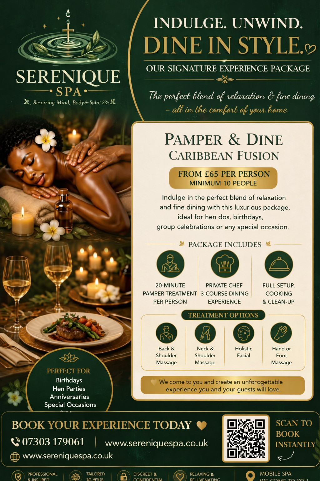Pamper & Dine